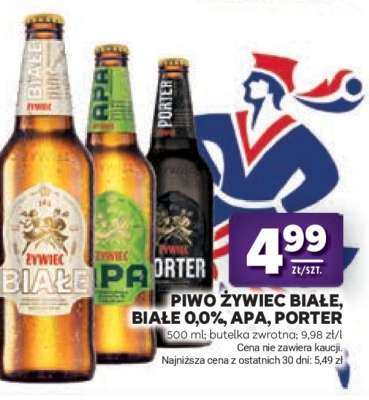 Piwo Żywiec Białe, Białe 0.0%, APA, Porter