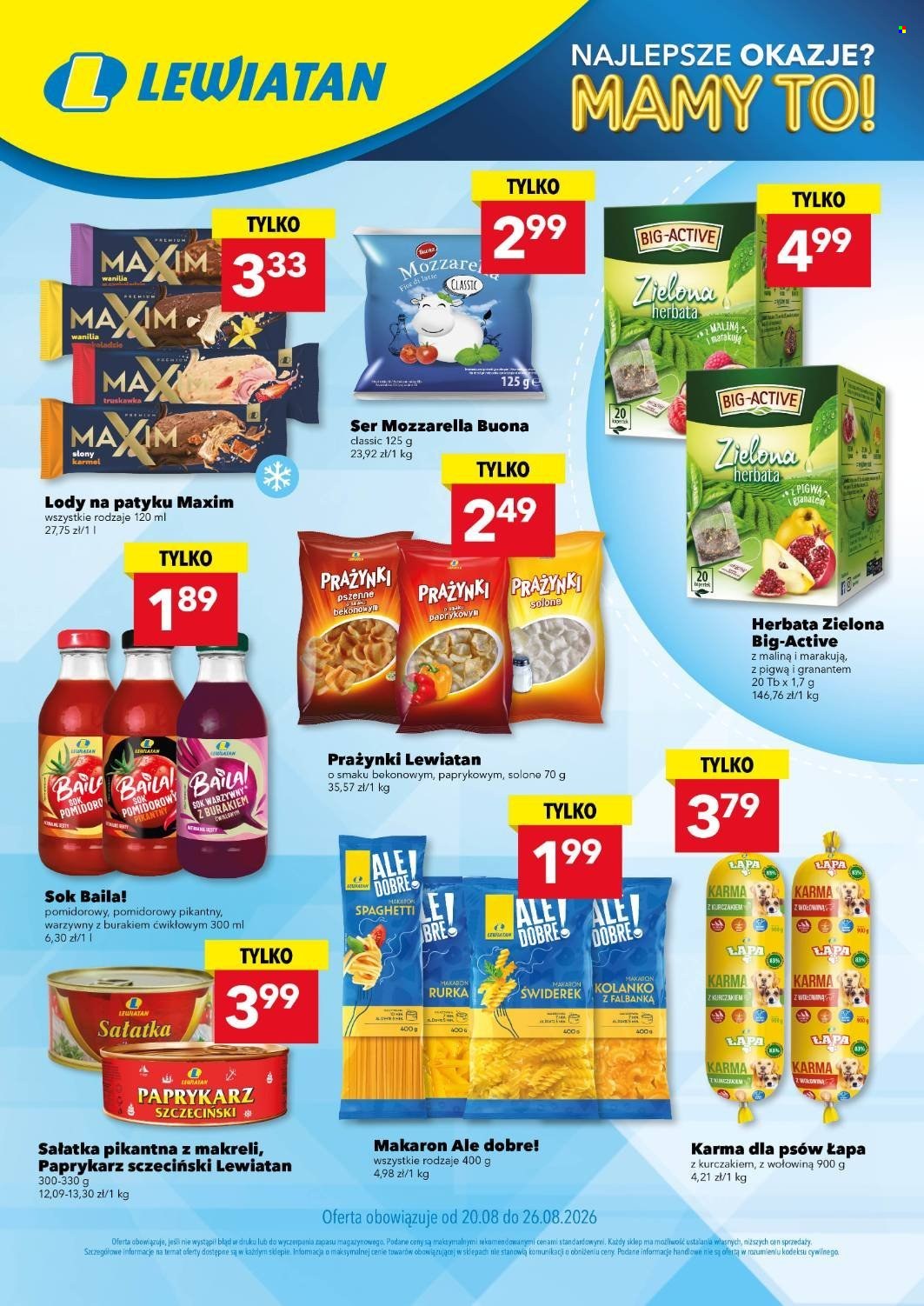 Gazetka Lewiatan - 20.08.2026 - 26.08.2026. Strona 1