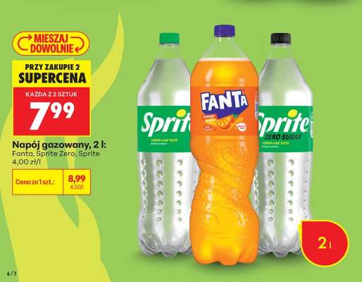 Napój gazowany, 2 l
