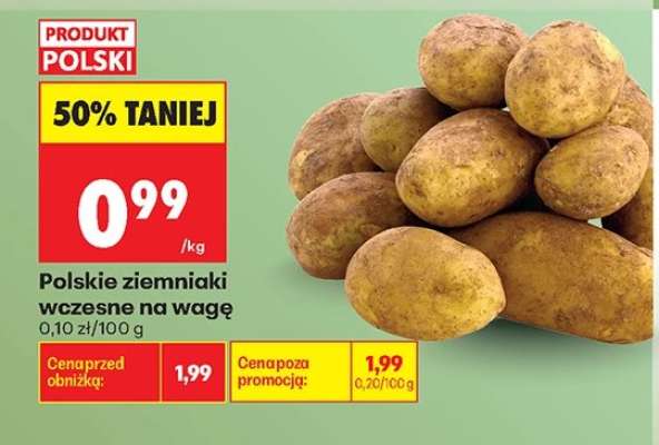 Polskie ziemniaki wczesne na wagę
