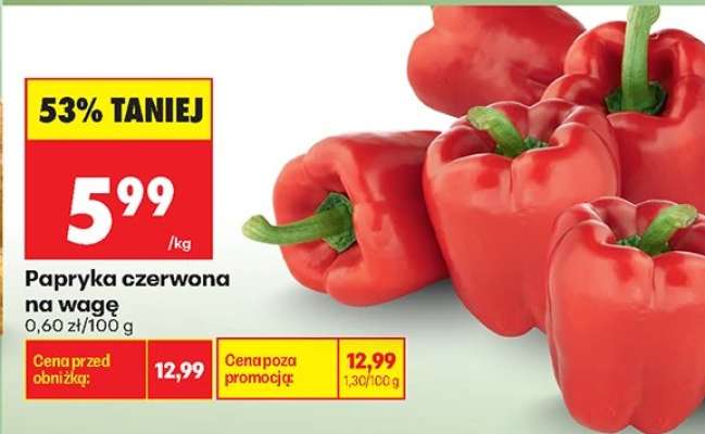 Papryka czerwona na wage