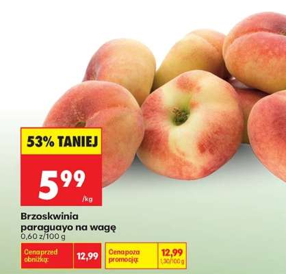 Brzoskwinia paraguayo na wagę