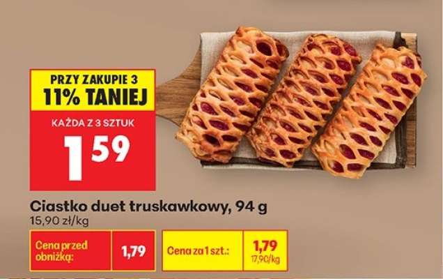 Ciastko duet truskawkowy 94 g