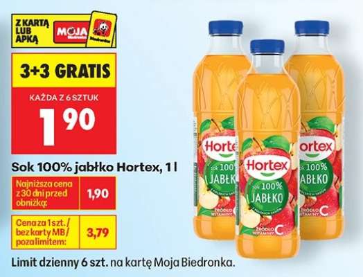 Sok 100% jabłko Hortex, 1 l