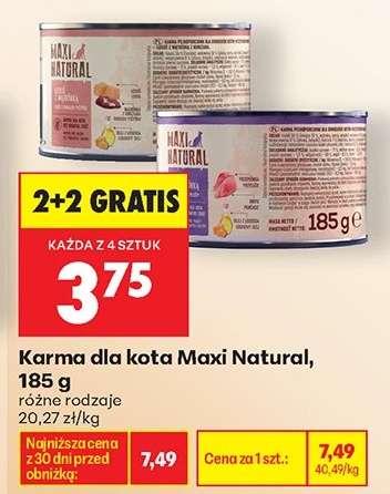 Karma dla kota Maxi Natural , 185 g
