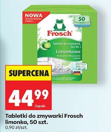 Tabletki do zmywarek Frosch limonka, 50 szt.
