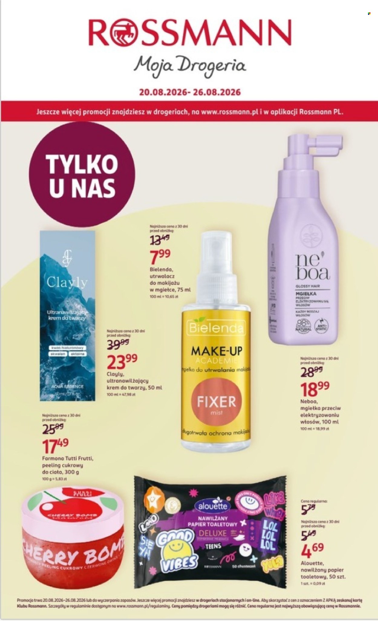 Gazetka Rossmann - 20.08.2026 - 26.08.2026. Strona 1
