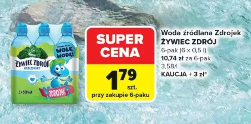 Woda źródlana Zdrojec ŻYWIEC ZDRÓJ