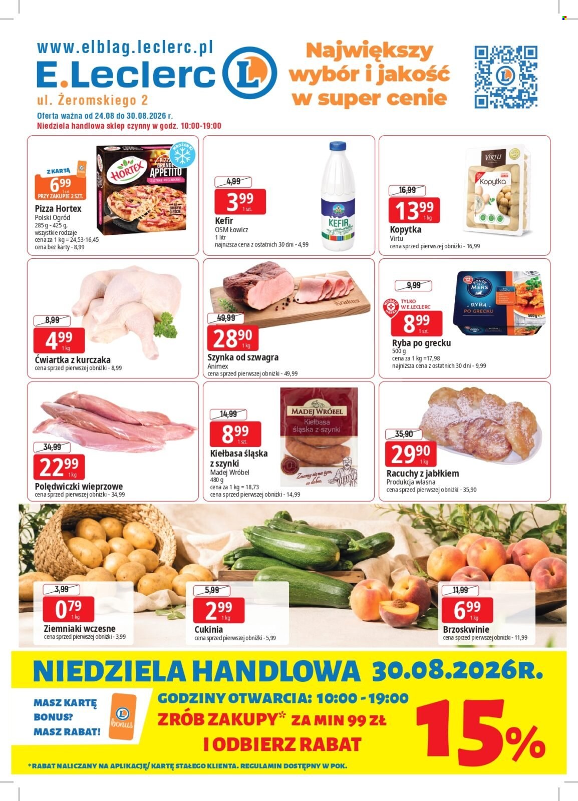 Gazetka E.Leclerc - 24.08.2026 - 30.08.2026. Strona 1