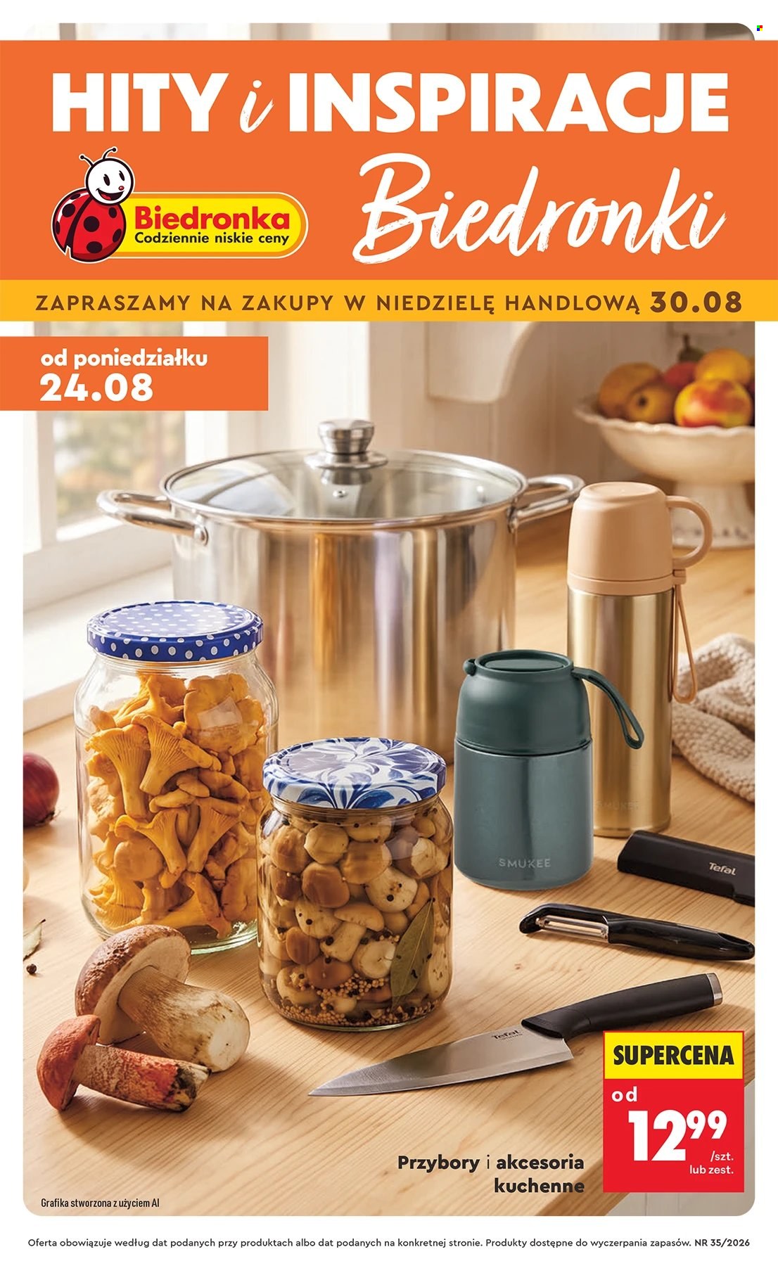 Leták Biedronka - 24.8.2026 - 9.9.2026. Strana 1