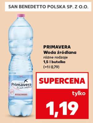 PRIMAVERA Woda źródlana