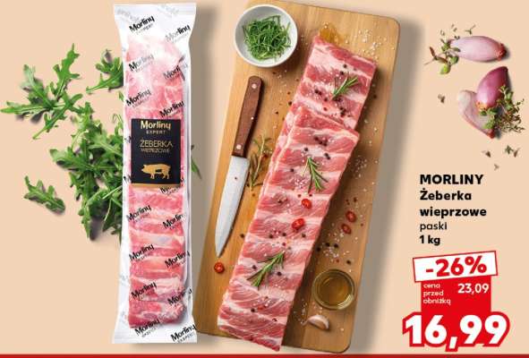 MORLINY Żeberka wieprzowe paski 1 kg