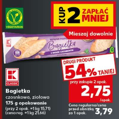 Bagietka czosnkowa, ziołowa