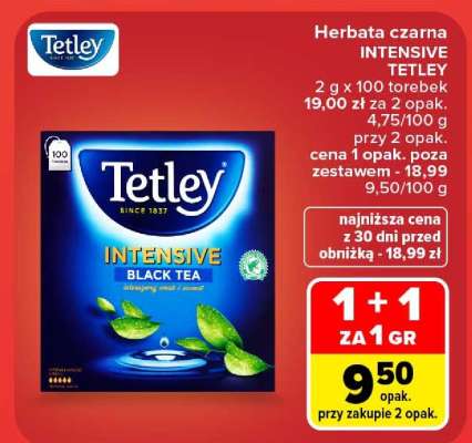 Herbata czarna Intensive Tetley