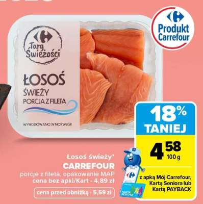 Łosoś świeży Carrefour