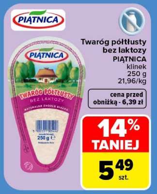 Twaróg półtłusty bez laktozy