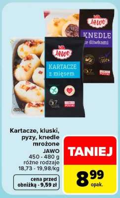Kartacze, kluski, pyzy, knedle mrożone