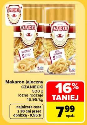 Makaron jajeczny CZANIECKI