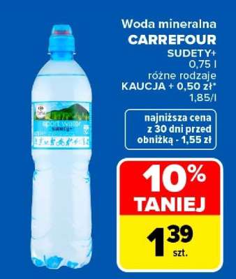 Woda mineralna Carrefour SUDETY+