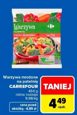 Warzywa mrożone na patelnię CARREFOUR