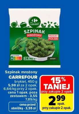 Szpinak mrożony