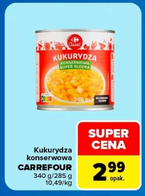 Kukurydza konserwowa Carrefour