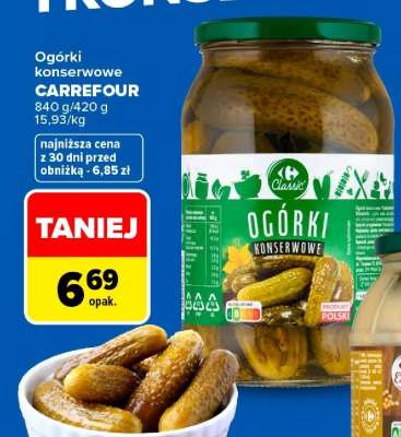 Ogorki konserwowe Carrefour