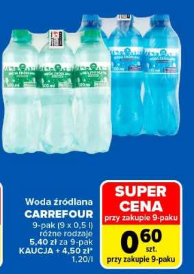 Woda źródlana CARREFOUR