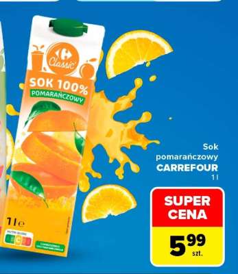 Sok pomaraňczowy Carrefour