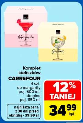 Komplet kieliszków CARREFOUR