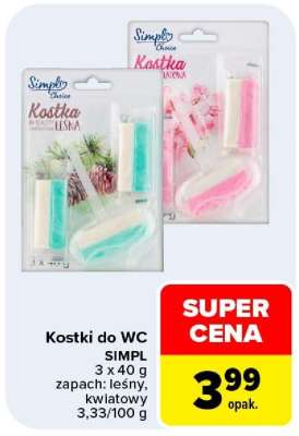 Kostki do WC