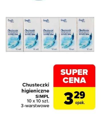 Chusteczki higieniczne SIMPL