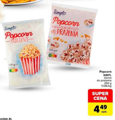 Popcorn SIMPL ziarna do prażenia