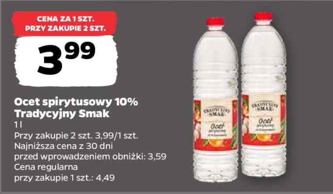 Ocet spirytusowy 10% Tradycyjny Smak