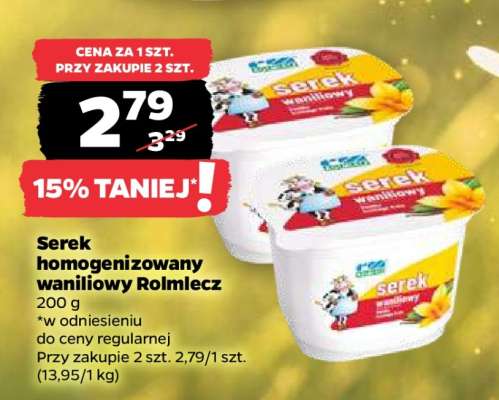 Serek homogenizowany waniliowy Rolmlecz