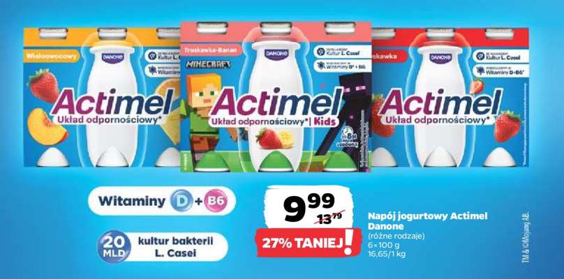 Napój jogurtowy Actimel Danone
