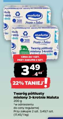 Twaróg półtłusty mielony 3-krotnie Maluta