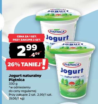 Jogurt naturalny PIĄTNICA