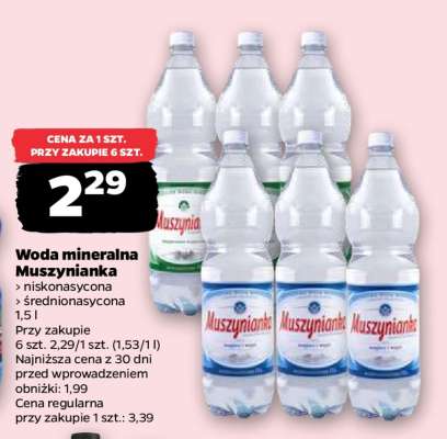 Woda mineralna MUSZYNIANKA