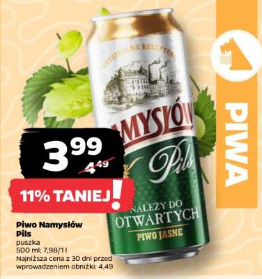 PIWO NAMYSŁÓW PILS