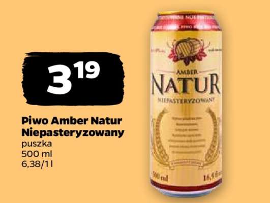Piwo Amber Natur niepasteryzowany