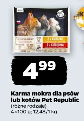 Karma mokra dla psów lub kotów Pet Republic