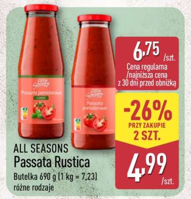 ALL SEASONS Passata Rustica