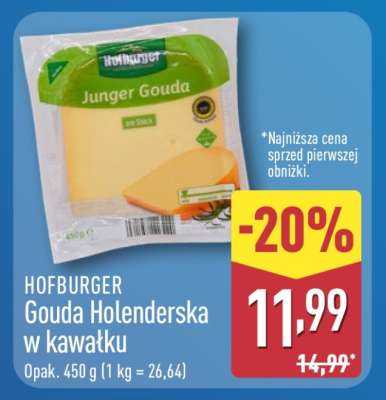 HOFBURGER Gouda Holenderska w kawałku