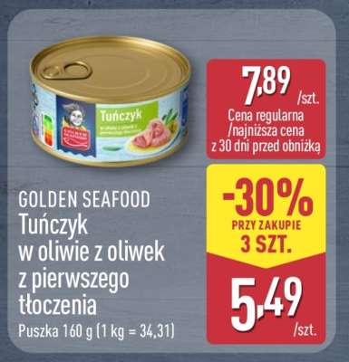 GOLDEN SEAFOOD Tuńczyk w oliwie z oliwek z pierwszego tłoczenia