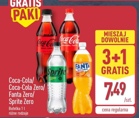 Coca-Cola/ Coca-Cola Zero/ Fanta Zero/ Sprite Zero