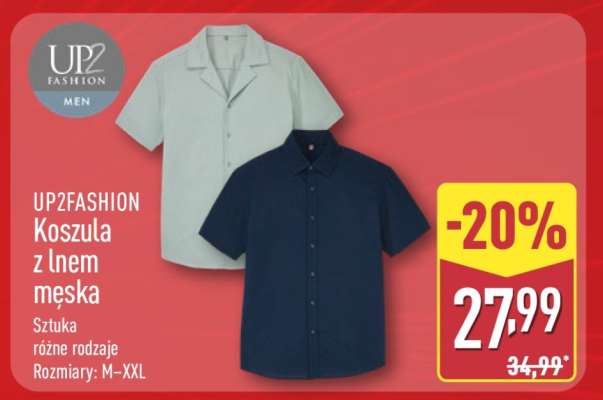 UP2FASHION Koszula z lnem męska