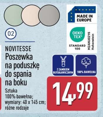 NOVITESSE Poszewka na poduszkę do spania na boku
