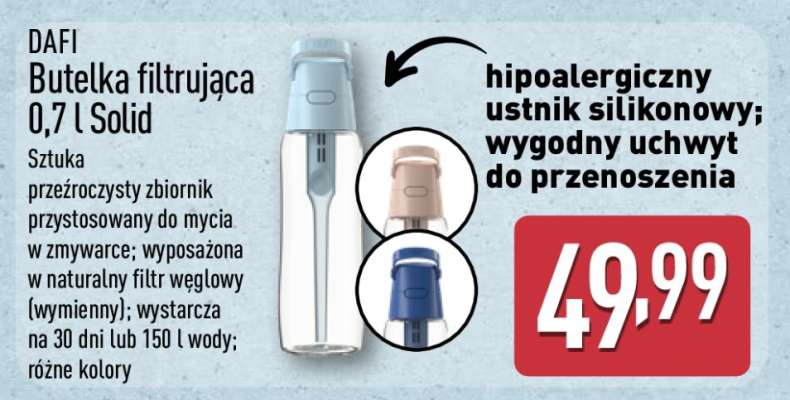 DAFI Butelka filtrująca 0,7 l Solid