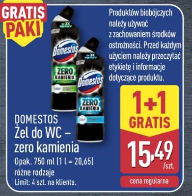 DOMESTOS Żel do WC Zero Kamienia